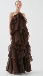 Aje Pandorea Layered Maxi Dress