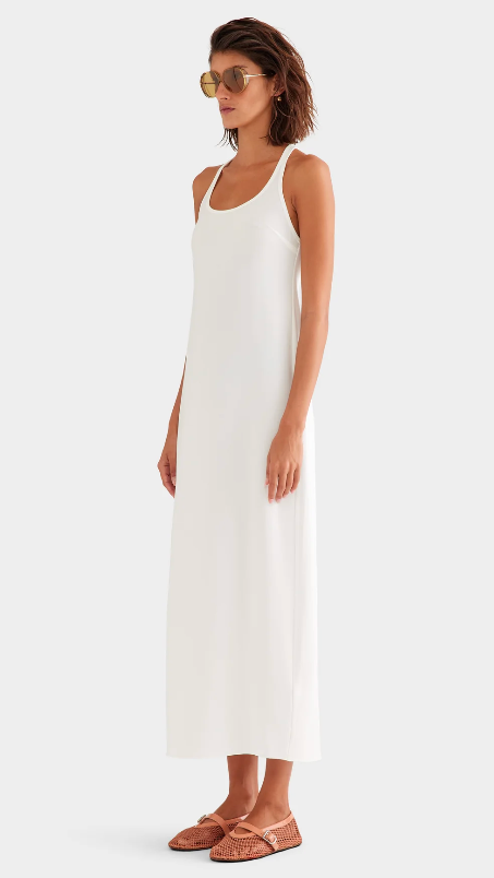 Venroy Open Back Crepe Slip Dress