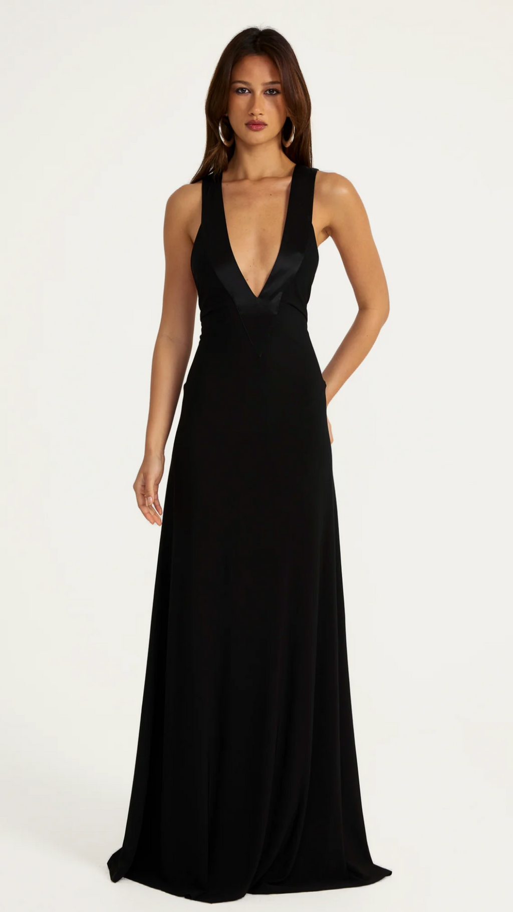 ANCE GRIA ROSA GOWN BLACK