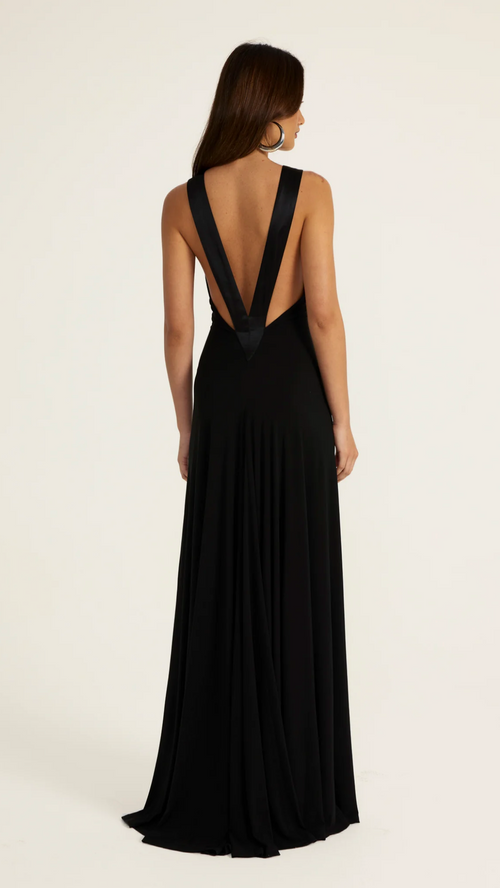 ANCE GRIA ROSA GOWN BLACK