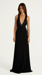 ANCE GRIA ROSA GOWN BLACK