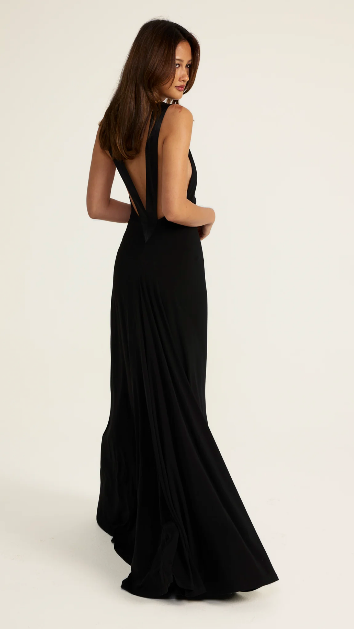 ANCE GRIA ROSA GOWN BLACK